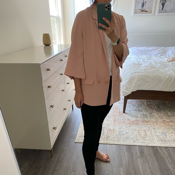 Forever21 Oversized Pink Blazer - Picture 7 of 8